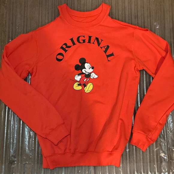Disney Sweaters - Cold shoulder Mickey sweater